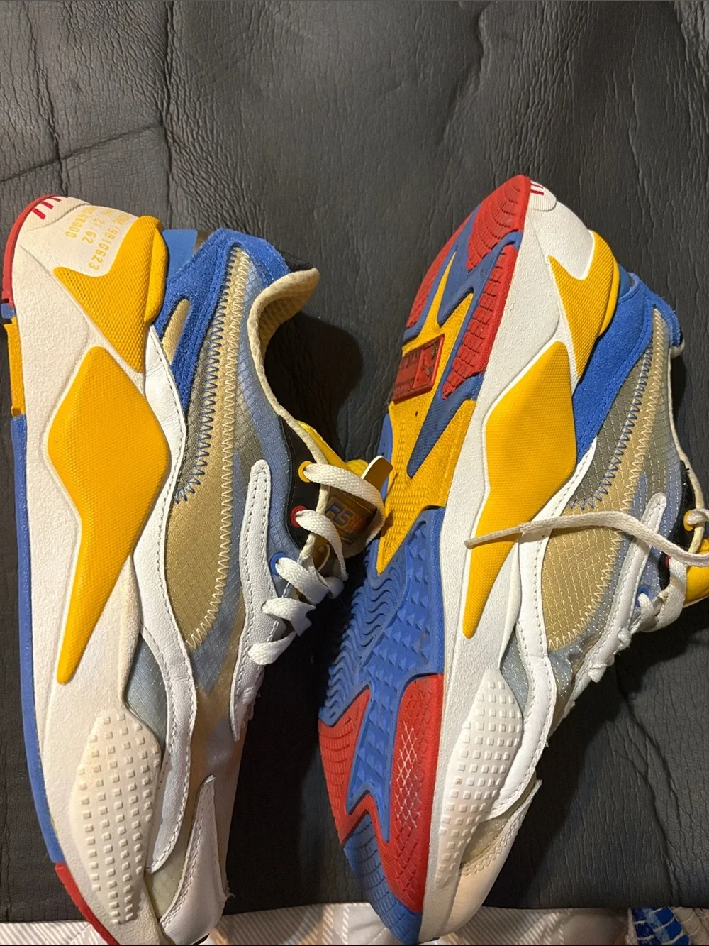 Puma Sonic  the hedgehog Yellow & White Athletic Sneakers size 8.5